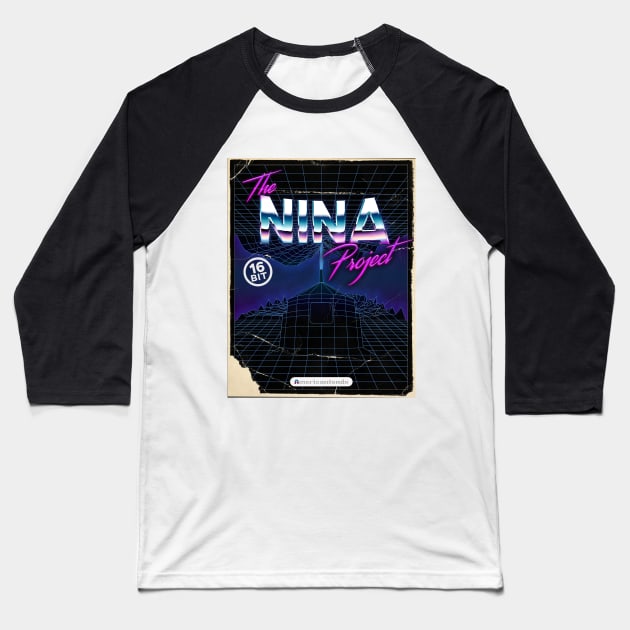 Stranger Things "The Nina Project" 16 bit - vintage retro 80s nostalgia design Baseball T-Shirt by bembureda